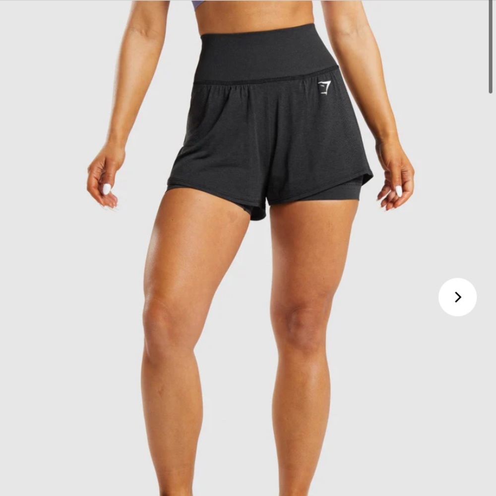 Gymshark Vital Seamless 2.0 2-in-1 Shorts in Black